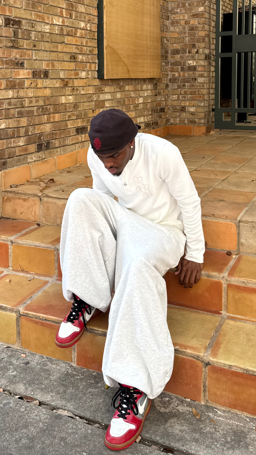 Ivory White Button up Thermal