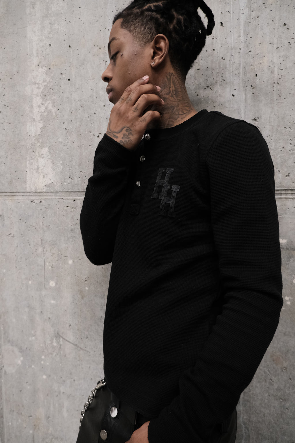 Charcoal Button up Thermal