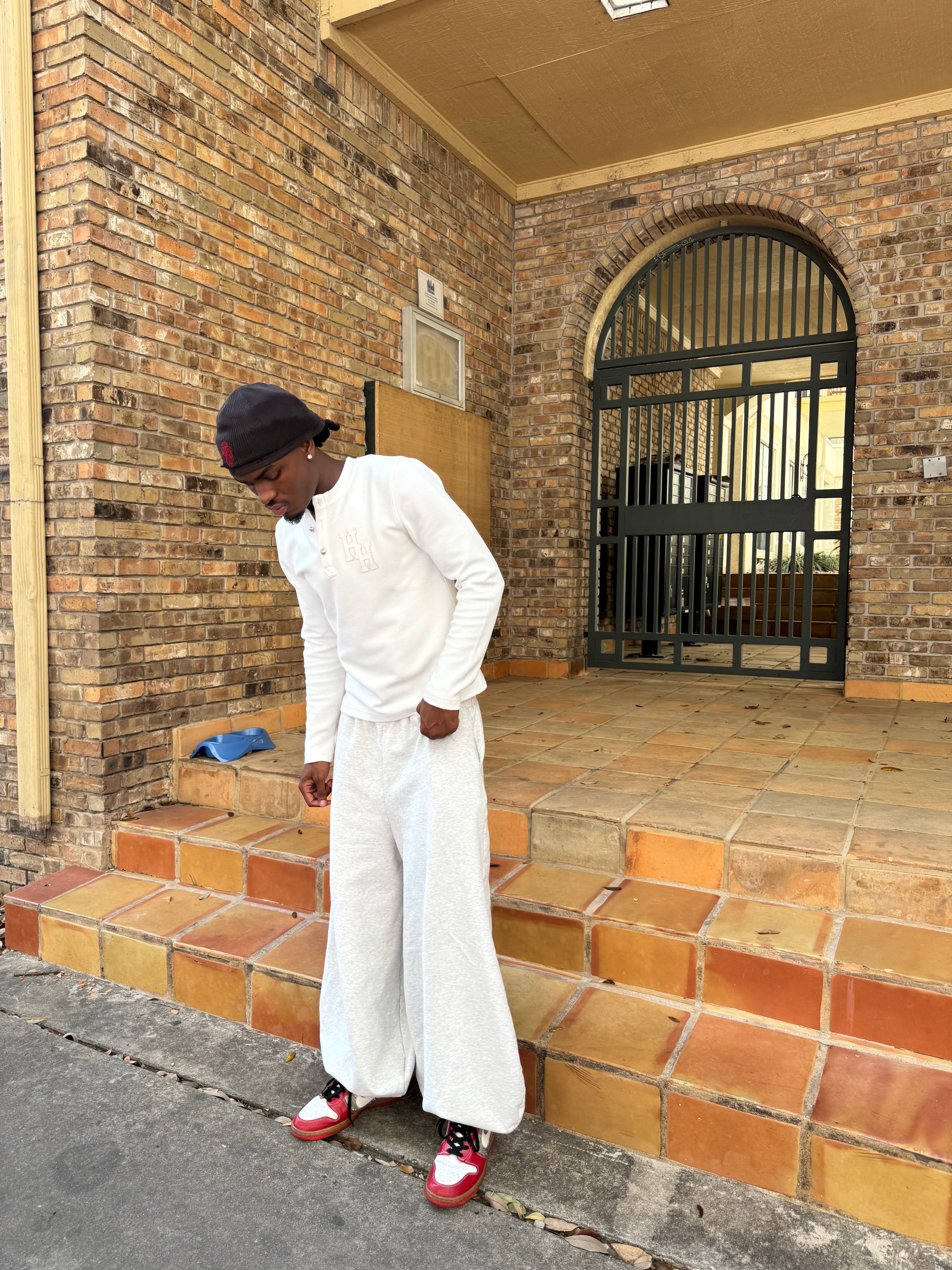 Ivory White Button up Thermal